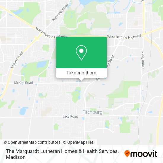 The Marquardt Lutheran Homes & Health Services map