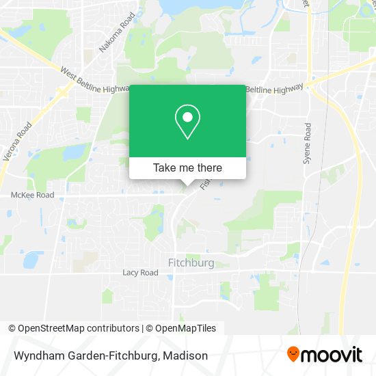 Mapa de Wyndham Garden-Fitchburg