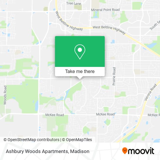 Mapa de Ashbury Woods Apartments