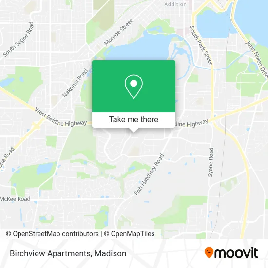 Birchview Apartments map
