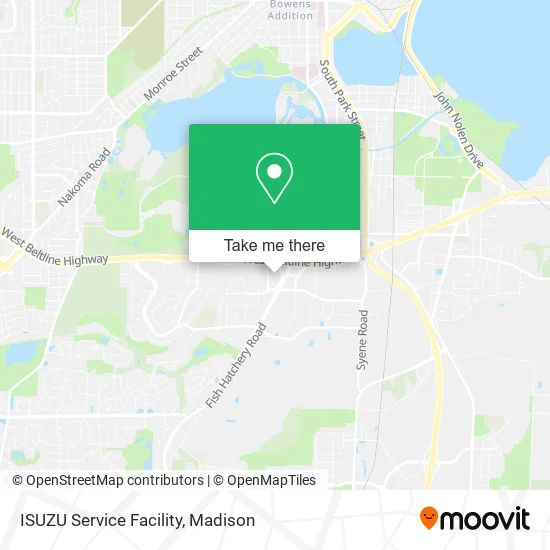 ISUZU Service Facility map