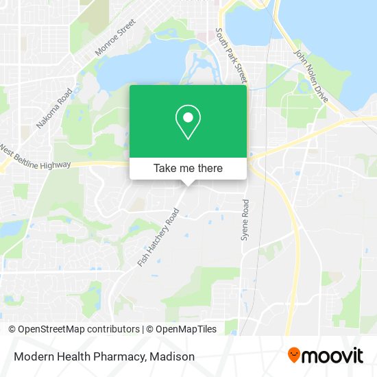 Modern Health Pharmacy map