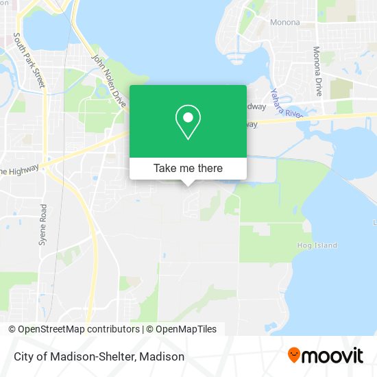 City of Madison-Shelter map