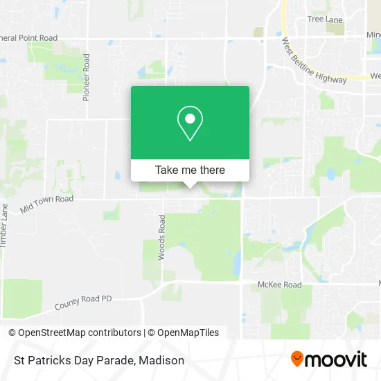 Mapa de St Patricks Day Parade