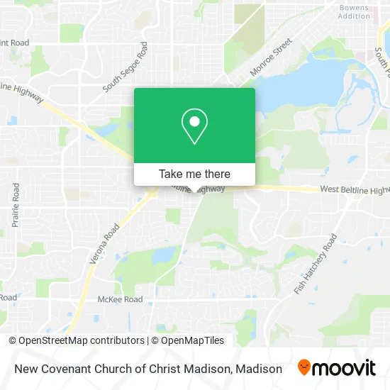 New Covenant Church of Christ Madison map