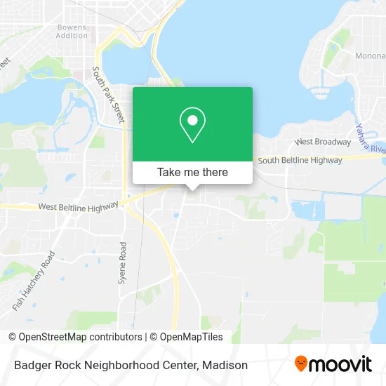 Badger Rock Neighborhood Center map