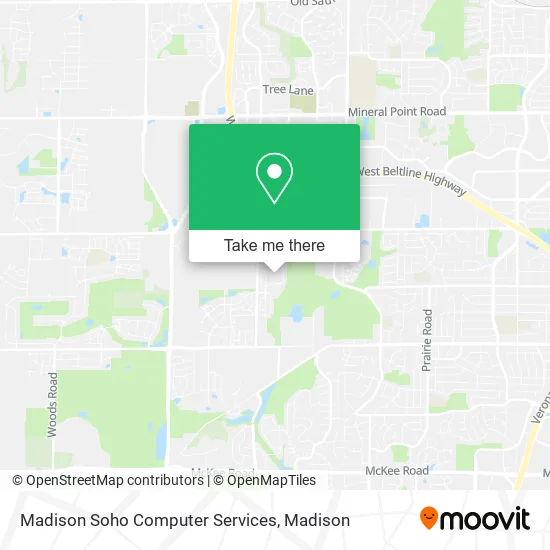 Madison Soho Computer Services map