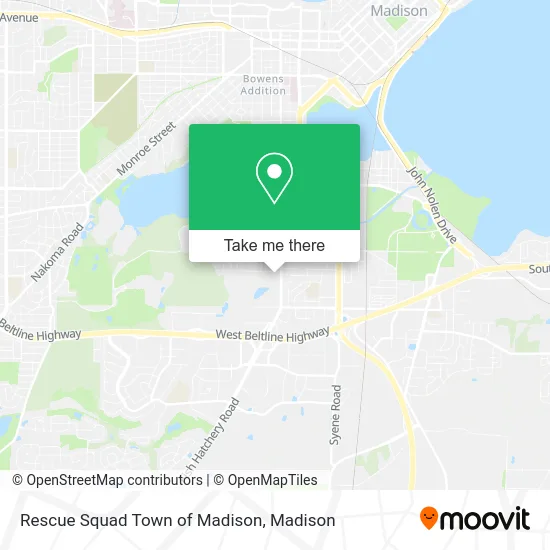 Rescue Squad Town of Madison map