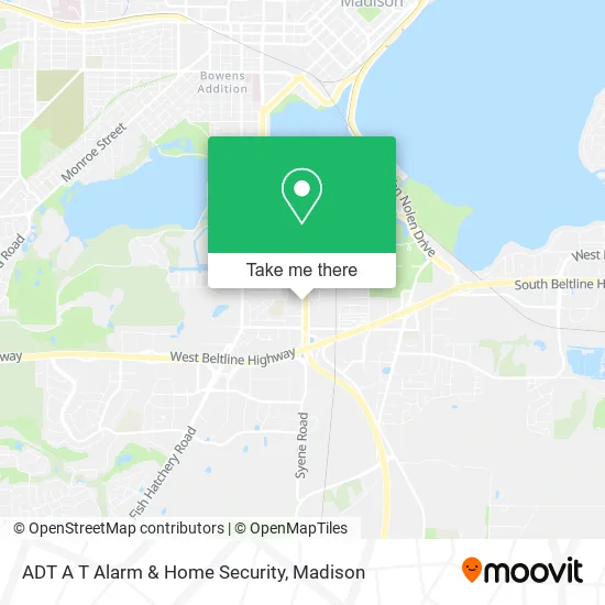 ADT A T Alarm & Home Security map