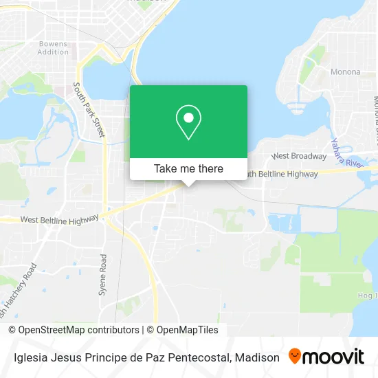 Iglesia Jesus Principe de Paz Pentecostal map