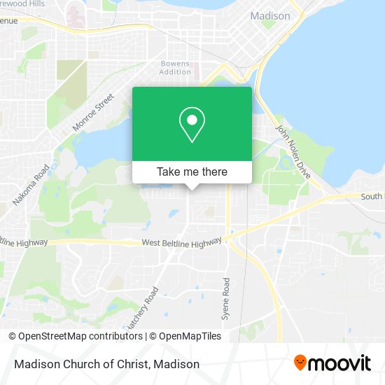 Madison Church of Christ map