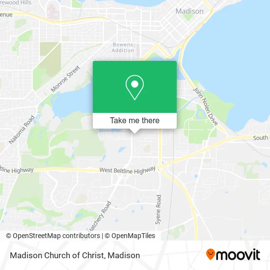 Madison Church of Christ map