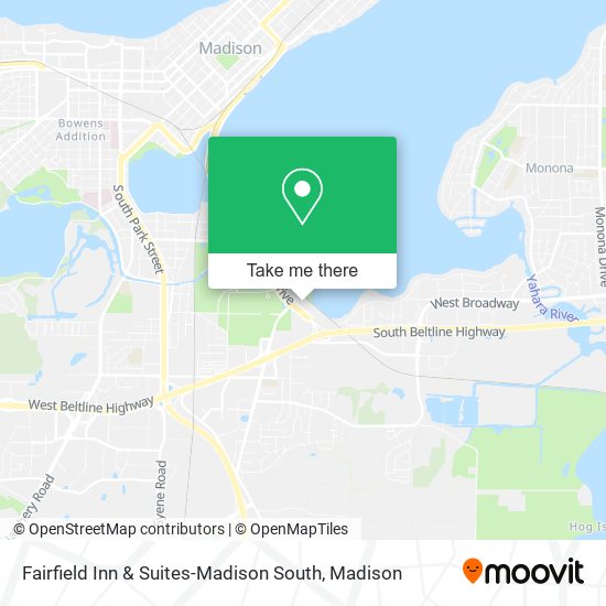 Fairfield Inn & Suites-Madison South map