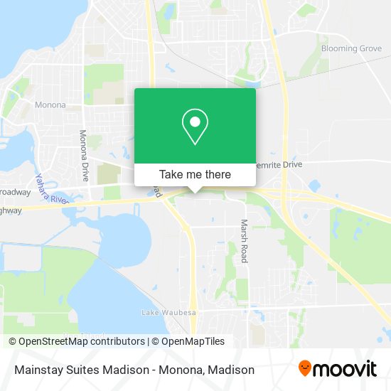 Mapa de Mainstay Suites Madison - Monona