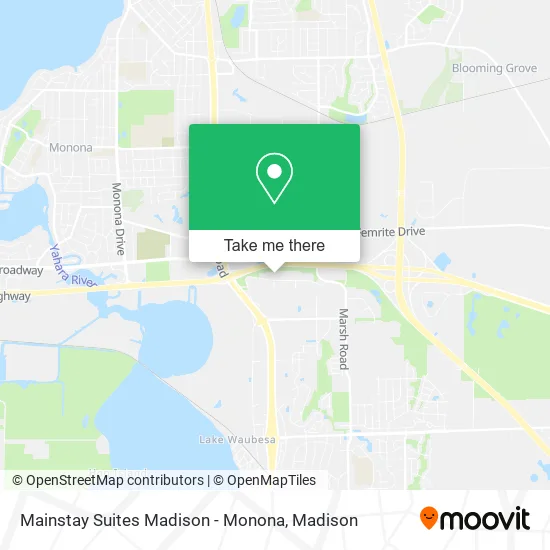 Mainstay Suites Madison - Monona map