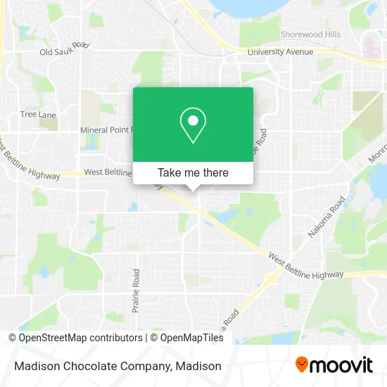 Madison Chocolate Company map