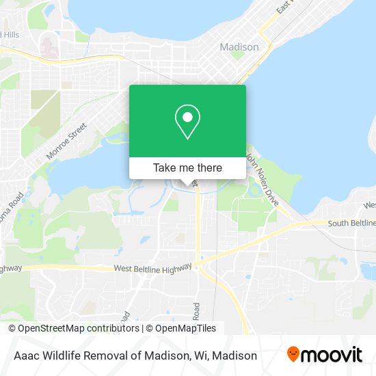 Mapa de Aaac Wildlife Removal of Madison, Wi