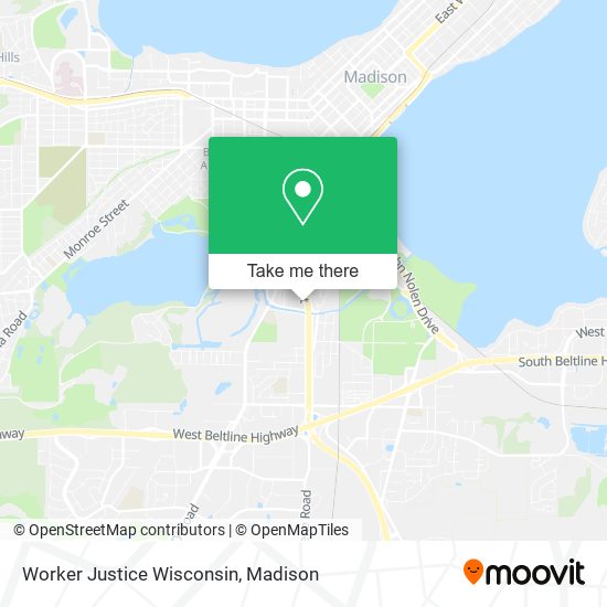 Mapa de Worker Justice Wisconsin