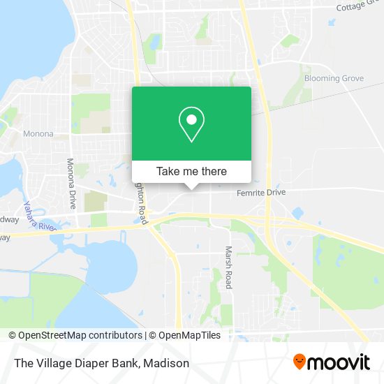 The Village Diaper Bank map