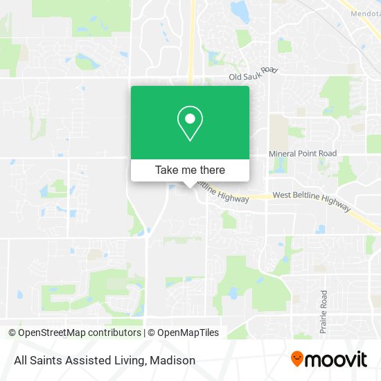 All Saints Assisted Living map