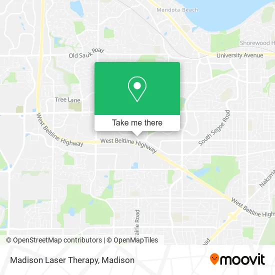 Madison Laser Therapy map