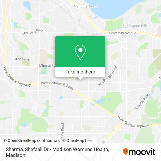 Sharma, Shefaali Dr - Madison Womens Health map