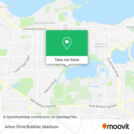 Arbor Drive Bubbler map