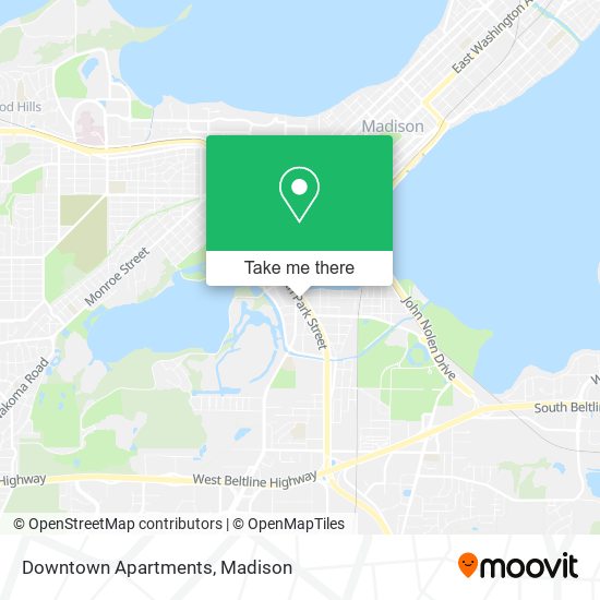 Downtown Apartments map