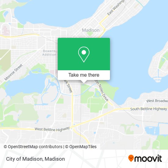 City of Madison map