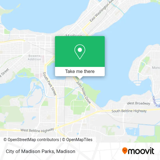 City of Madison Parks map