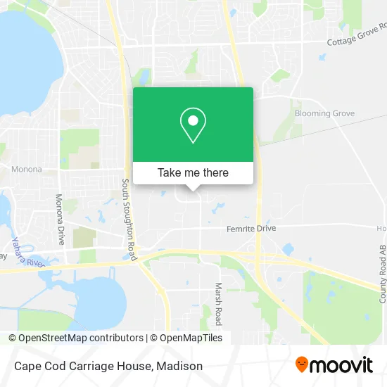 Mapa de Cape Cod Carriage House
