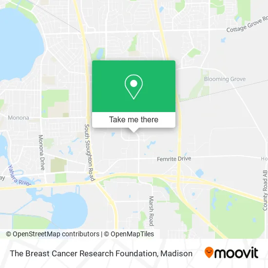 The Breast Cancer Research Foundation map