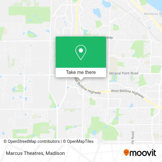 Marcus Theatres map