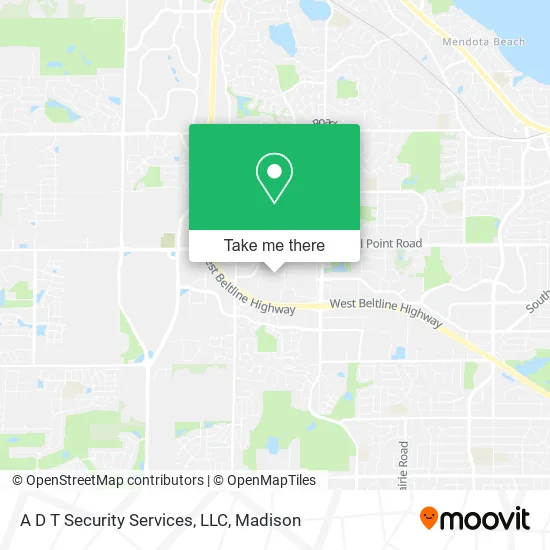 Mapa de A D T Security Services, LLC