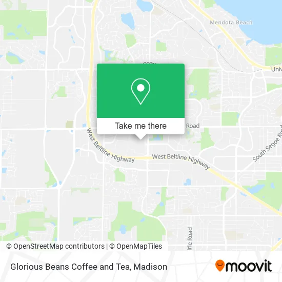 Glorious Beans Coffee and Tea map