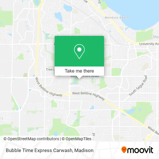 Bubble Time Express Carwash map