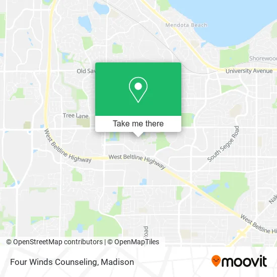 Mapa de Four Winds Counseling