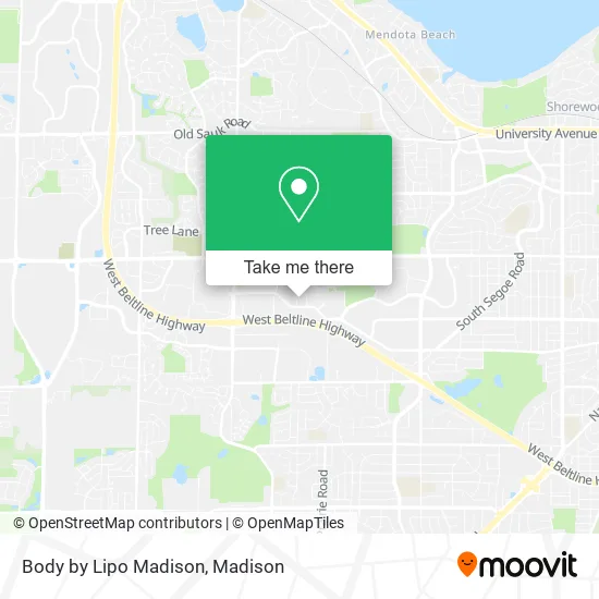 Mapa de Body by Lipo Madison