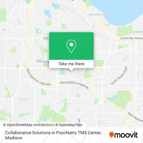 Mapa de Collaborative Solutions in Psychiatry TMS Center