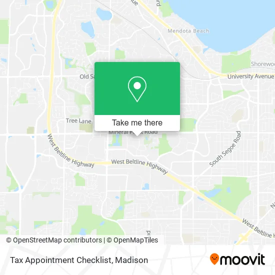 Mapa de Tax Appointment Checklist