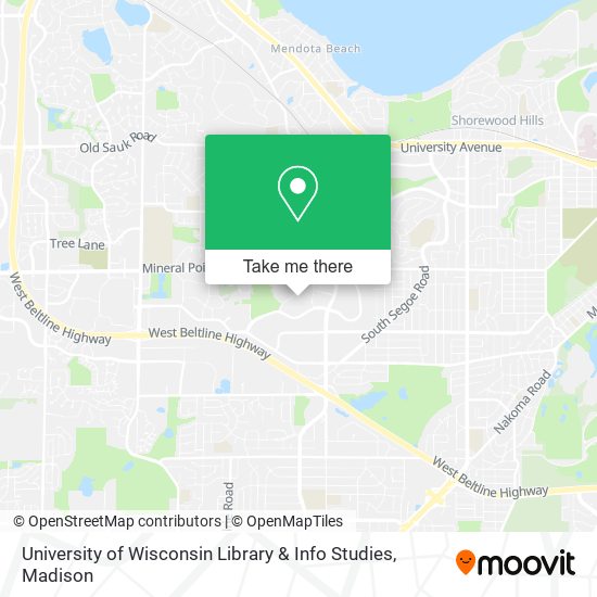 University of Wisconsin Library & Info Studies map