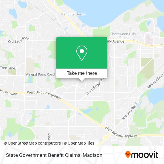 State Government Benefit Claims map