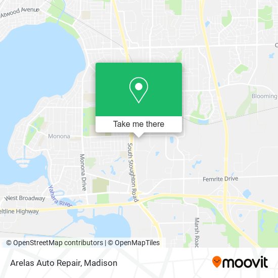 Arelas Auto Repair map