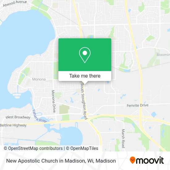 Mapa de New Apostolic Church in Madison, Wi