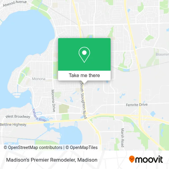 Madison's Premier Remodeler map