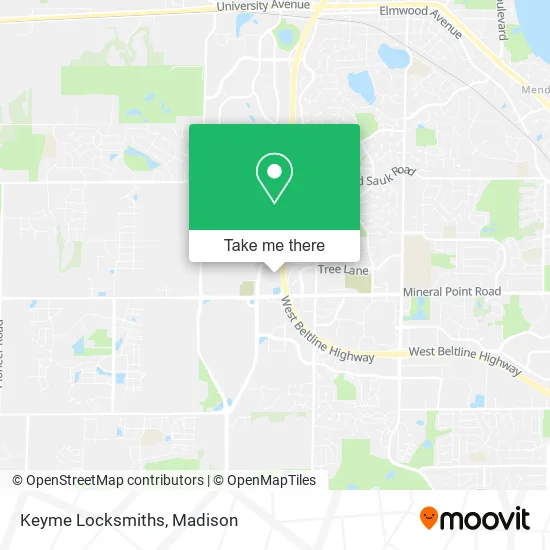 Mapa de Keyme Locksmiths