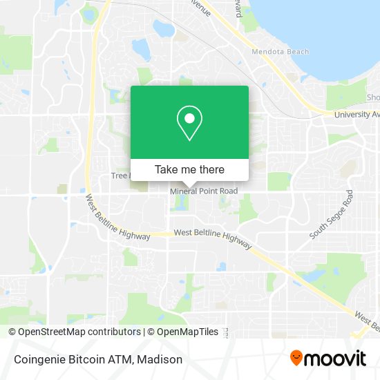 Coingenie Bitcoin ATM map