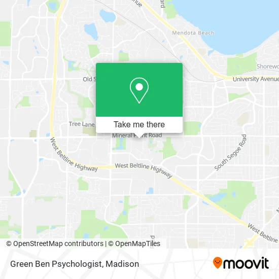 Green Ben Psychologist map