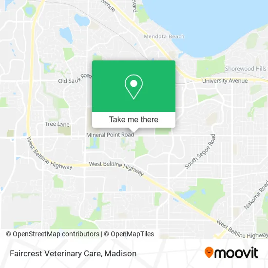 Faircrest Veterinary Care map