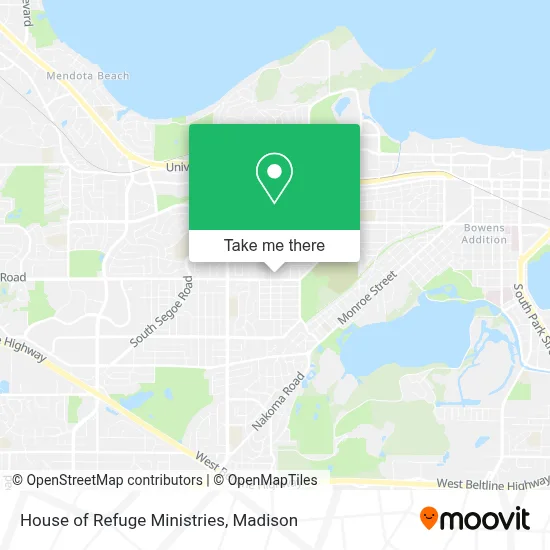 House of Refuge Ministries map